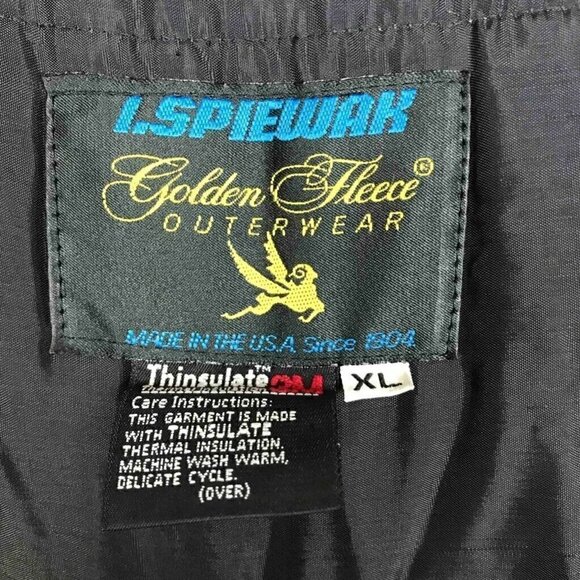 I.Spiewak Golden Fleece Mens Bomber Jacket Blue XL - Picture 4 of 9